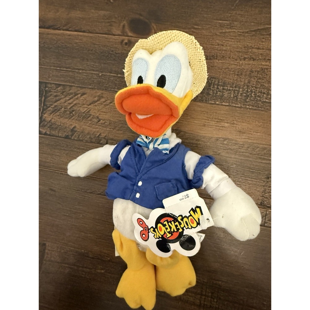 Disney Mouseketoys Quartet 10" Donald Donald Bean Beanie Bag Vintage Plush Toy